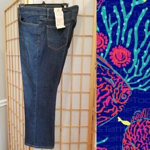 BNWT Talbot's Signature Crop Flare Denim Capris